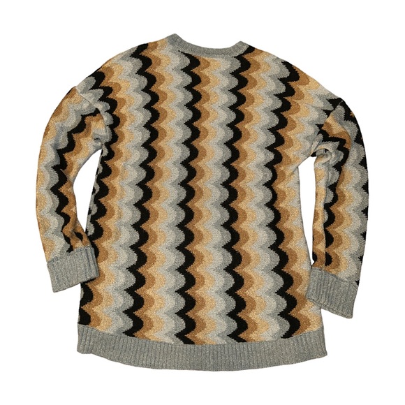 Show Me Your Mumu Retro Wave Knit Comfy Oversized Sweater Blue Size Medium - Picture 5 of 11